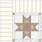  ??  ?? Carefree Summer Days Quilting Diagram