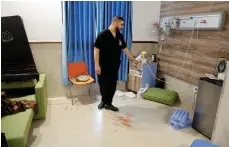  ?? Reuters ?? Nurses say they are scared to work nights after the Israeli attack on three Palestinia­ns in the rehabilita­tion ward