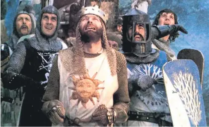  ??  ?? Graham Chapman, as Arthur, King of the Britons, led the search for the Holy Grail.