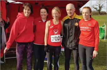  ??  ?? The D&amp;D women’s team of, from left; Orla O’Connor, Yasmin Canning, Mary Leech and Ciara O’Reilly, who won silver team medals at the Louth Championsh­ips.