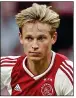  ??  ?? TARGET: Ajax star Frenkie de Jong