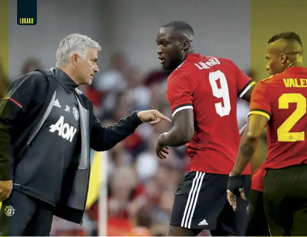  ??  ?? Above Physical, direct, straightfo­rward: Jose has found the perfect striker for the type of side he wants to build