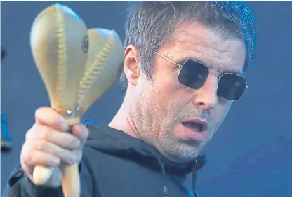  ?? Picture: PA. ?? Liam Gallagher performing on the main stage at the TRNSMT festival in Glasgow.