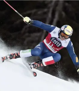  ?? ANSA ?? Roberto Nani, 27 anni, migliore degli azzurri in Alta Badia, ha chiuso appena undicesimo