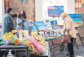  ?? ?? Curious Bargain hunters browse stalls on display at the Handmade in Ayr event