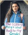  ??  ?? Lauren Arnold from Dunblane had a message for the US authoritie­s.