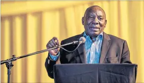  ?? [ AFP] ?? Cyril Ramaphosa, ein Lieblingss­chüler Nelson Mandelas.