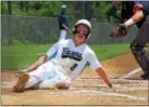  ?? THOMAS NASH - DIGITAL FIRST MEDIA ?? Daniel Boone’s Matt Stevens (8) led the Berks County League in extra-base hits this summer with nine doubles.