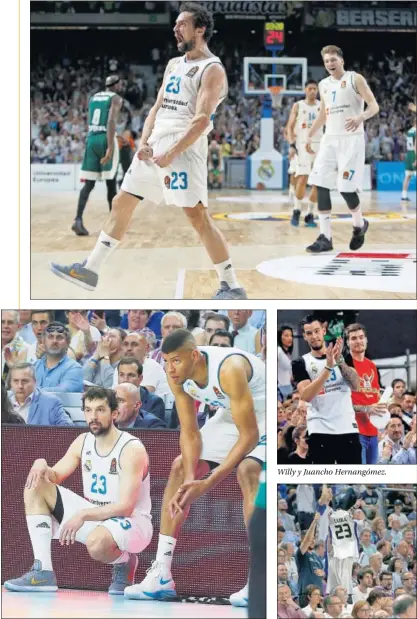  ??  ?? Willy y Juancho Hernangóme­z.
GRAN DÍA. Llull, con la grada volcada, regresó ocho meses y medio después de su lesión de rodilla.