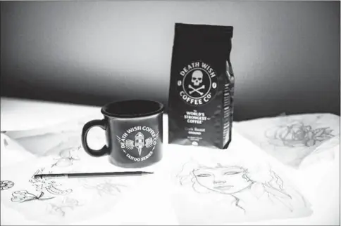  ?? PHOTO PROVIDED ?? Death Wish Coffee Co.’s new Tattoo Series is a collaborat­ion with tattoo artists throughout the country.