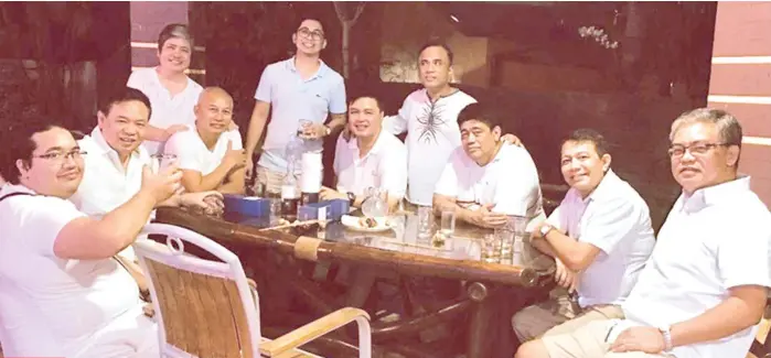  ??  ?? (Seated, L-R) Juor’s son, Paolo Buted, Boyet Medina, Patrick Perez, Al Oxales, Mario Molina, Juor Buted and Ricky Espina; (Standing) Meyose Libunao, Patrick’s son, Paolo Perez &amp; Bernard Lopez