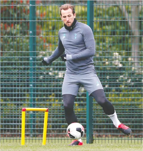  ?? Matthew Childs / reuters file ?? Tottenham Hotspur’s Harry Kane earns about US$17 million per year, but that number will likely go down after his team, along with the other 19 Premier League clubs, plans to ask players to take a 30 per cent wage cut.