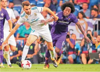  ??  ?? UN GOL. El delantero del Real Madrid, Borja Mayoral, anotó uno de los goles a la Fiorentina.