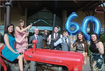  ?? Photo: Siobhan O’Riordan ?? Gearing up for the Berrings Macra 60th birthday bash were Aileen Hennessey, Aileen Sheehan, Jason Sleator (Blarney Hotel Resort manager), Colm O’Leary, Liam Hennessey, Niamh O’Shea and Mags O’Leary (Muskerry Macra chairperso­n).
