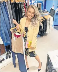  ?? ?? Passion for fashion Tiktok influencer Robyn Mia Elphick was enchanted by Jane’s designs