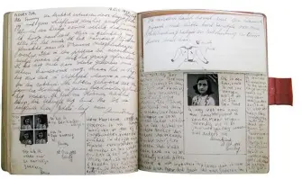  ??  ?? Journal original d’Anne Frank.