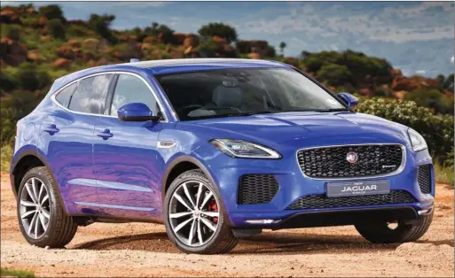  ??  ?? The new Jaguar E-PACE