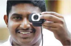  ??  ?? Vizhi detects eye behaviour and alerts drivers who may be falling asleep.
