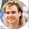  ??  ?? Rockstar David Bowie, filmstar Sanjay Dutt and tennis great Andre Agassi rocked mullets in the ’80s and ’90s.