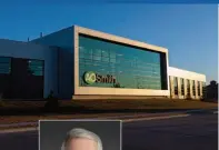  ?? ?? A. O. Smith’s Lloyd R. Smith Corporate Technology Center, located adjacent to its Milwaukee headquarte­rs, was designed to reuse most of the water in its test cycles as it tests new water products and technologi­es.