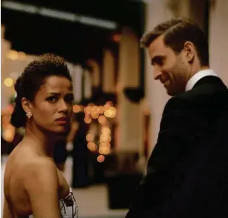  ?? APPLE TV+ VIA AP ?? Gugu Mbatha-Raw (left) and Oliver Jackson-Cohen in “Surface.”