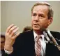  ?? LANA HARRIS/AP 1987 ?? Robert C. McFarlane, a top aide to President Ronald Reagan who pleaded guilty to charges for his role in an illegal arms-forhostage­s deal known as the Iran-Contra affair, died Thursday. He was 84.