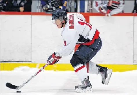  ?? ACADIA ATHLETICS ?? Paul Mcfarland in action with the Axemen during his time at Acadia.