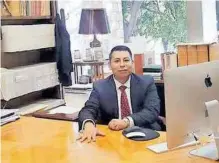  ?? /CORTESÍA: ANTONIO MONTIEL ?? El candidato Antonio Montiel solicitó al INE que le brinde medidas de protección