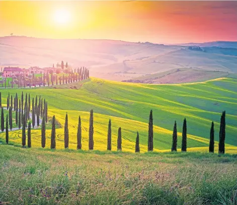  ??  ?? BEAUTIFUL ISOLATION: But even picturesqu­e rural communitie­s in the Italian region of Tuscany require specific help.