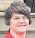  ??  ?? Surprised: Arlene Foster