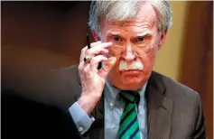  ?? (Reuters) ?? NATIONAL SECURITY Advisor John Bolton has “strong disagreeme­nts” on policy, US President Donald Trump claimed.