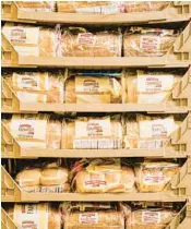  ?? MIKE BELLEME/THE NEW YORK TIMES ?? Bread is pictured Aug. 3 at Uplifting Deals in Woodfin, N.C.