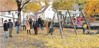  ?? FOTO: SABINE RÖSCH ?? Der Spielplatz in Veringenst­adt ist wieder eröffnet und das mit neuen Geräten.