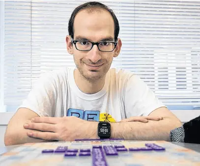  ?? ALLEN MCINNIS • POSTMEDIA NEWS ?? “I have exceptiona­l spatial ability. If the word is one I know, there is a good chance I will find it,” says Michael Fagen, who has won the Scrabble Players Championsh­ip.