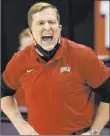 ?? Benjamin Hager Las Vegas Review-journal ?? UNLV coach T.J. Otzelberge­r says his team has to improve on defending Air Force from outside the perimeter when the teams meet in the MW tournament.