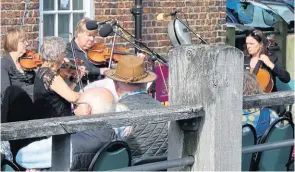  ?? PHOTO: JANET RICHARDSON ?? The York String Quartet providing classic entertainm­ent on the Sunday afternoon.