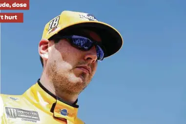  ?? Matt Hazlett / Getty Images ?? Kyle Busch can be dour at times, turning off NASCAR fans, but beggars can’t be choosers when it comes to infusing the circuit with personalit­y.