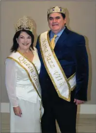  ?? The Sentinel-Record/Tanner Newton ?? HAIL TO THE KING AND QUEEN: Don and Dana Gooch were crowned king and queen of Mardi Gras by the Hot Springs Jazz Society this week. They will lead the 2019 Mardi Gras Costume Ball and Contest.