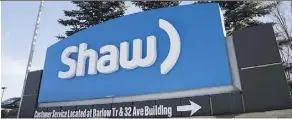 ?? JEFF MCINTOSH/THE CANADIAN PRESS FILES ?? Shaw has seen its best quarterly performanc­e in five years with cable subscriber numbers. It credited its high-speed Internet and its BlueSky TV for helping retain clients.