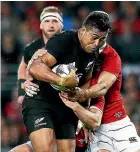  ??  ?? Julian Savea’s transition to French rugby has not been easy.