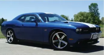  ?? MARK RICHARDSON/TORONTO STAR FILE PHOTO ?? It’s a blast to the past as the 2008-’11 Dodge Challenger kept its original 1970s styling and feel.