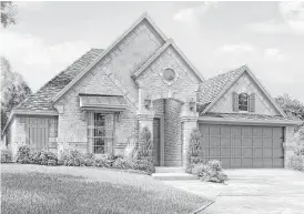  ??  ?? Trendmaker built its F501C Plan with the fourth-bedroom option in Meridiana master-planned community for the GHBA Benefit Homes Project fundraiser.