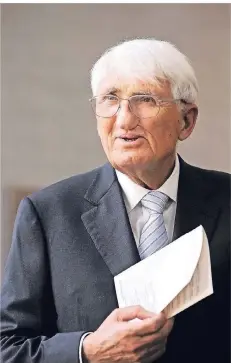  ?? FOTO: THOMAS LOHNES/DDP IMAGES ?? Jürgen Habermas