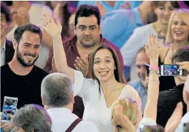  ??  ?? En la TV. Vidal respondió con dureza a las críticas de Cristina Kirchner.