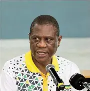  ?? /Gallo Images ?? At risk: ANC acting secretary-general Paul Mashatile has angered party rival factions by keeping a distance from them.