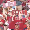  ?? NELSON CHENAULT, USA TODAY SPORTS ?? Arkansas was among 23 Division I public schools with a financiall­y self-sufficient athletics department, based on 2015-16 data.