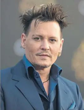  ?? RICHARD SHOTWELL / AP ?? Depp, en una première en Los Ángeles el pasado mayo