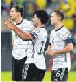  ?? FOTO: IMAGO ?? Wieder im Aufgebot (v.l.): Leon Goretzka, Serge Gnabry und Joshua Kimmich.