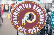  ?? AFP ?? Washington have dropped the name Redskins and logo.