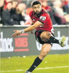  ?? Photo Icon Sport ?? Richie Mo’unga a survolé la finale que ce soit dans l’animation offensive ou dans le jeu au pied.